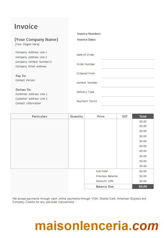 Darmowy szablon faktury piekarni w formatach Word i PDF